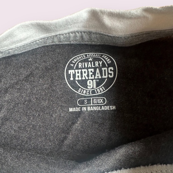 NWT Girls Rivalry Threads Iowa Hawkeyes Gray Short Sleeve Tee Shirt Size 6/6X - Picture 5 of 8